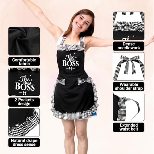 King & Queen Aprons Gift for Couple - Image 6