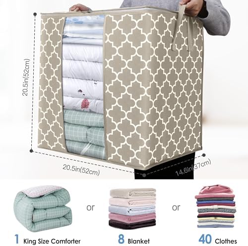 Storage Bags 6 Pack 100L Clothes Organization and Storage Containers - Image 3