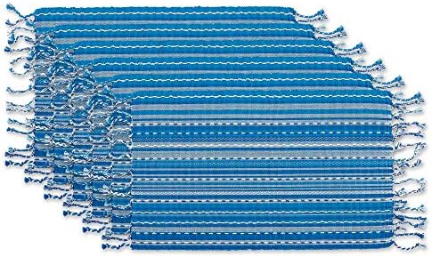 DII Southwest Collection Tabletop, Placemat Set, Blue, 6 Piece by DII