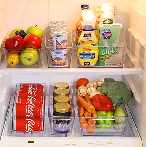 Simple Houseware Refrigerator Storage Organizer Bins, Assorted Set of 6 - Image 4