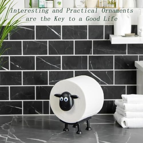 3 Pack Sheep Toilet Paper Holder, 3D Printed Black Sheep Toilet Roll Holder - Image 5