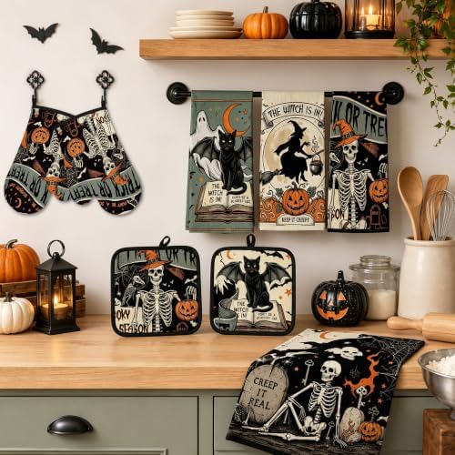 8 Pcs Halloween Kitchen Decor Accessories Set - Image 2