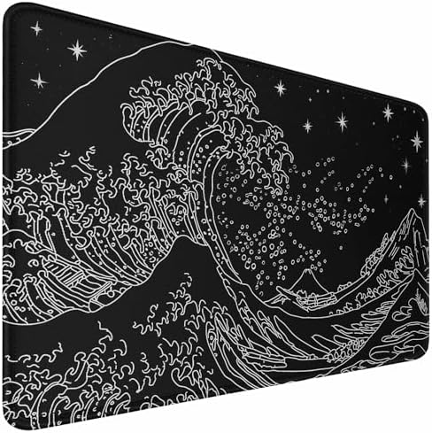 Large Mouse Pad, 31.5x15.7 inch Large Extended Gaming Computer Keyboard Mouse Mat, Water Resist Non-Slip Mousepad Rubber Base Long XXL Mouse Pad for Work & Gaming, Office & Home by Naukay