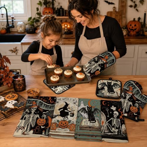 8 Pcs Halloween Kitchen Decor Accessories Set - Image 7