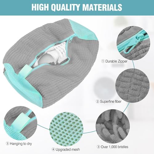 Shoe Washing Machine Bag, Shoe Laundry Bag for Washer and Dryer - Image 3