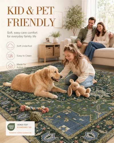 OLANLY 2x3 Washable Small Rug Non Slip Indoor Door Mat for Entryway Bedside - Image 5