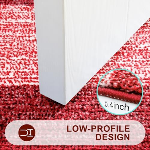 Kitinjoy Indoor Outdoor Door Mat, 32x20 Non-Slip Dirt Trapper Doormats - Image 4