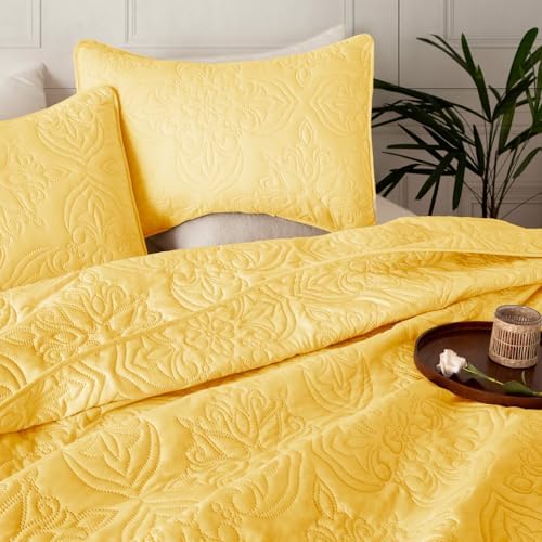 Whale Flotilla Cal King Quilt Set Vintage Damask Reversible Bedspread - Image 3