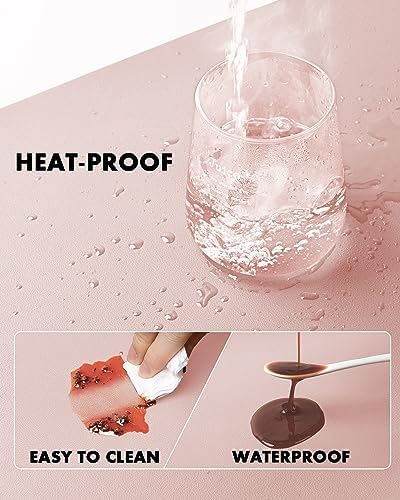 YSAGi Double-Sided Cork PU Leather Waterproof Desk Pad Protector for Office - Image 5