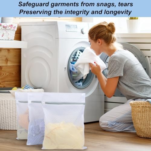 Vivifying Mesh Laundry Bags, 3 Pack, 12.5 x 16 Inch Zipper Wash Bags - Image 7
