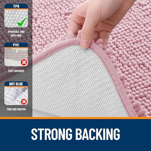 OLANLY Bathroom Rugs 30x20, Extra Soft Absorbent Chenille Bath Rugs - Image 6