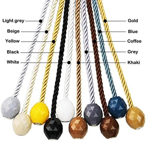 Strong Magnetic Curtain Tiebacks Decorative Rope Tie Backs Holdbacks Porlau - Image 5