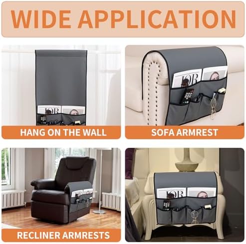 HAOMAIJIA Sofa Armrest Organizer, Remote Control Holder for Recliner Couch - Image 5