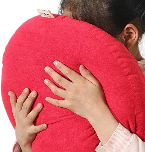 Round Throw Pillow 16x16 for Kids Down-Like Polyester Filling Super Soft Floor Pillow Ultra Fluffy Feather-Like Touching Decorative Circle Cushion for Couch Bed Sofa, Bright Red, 1 Piece - Image 7