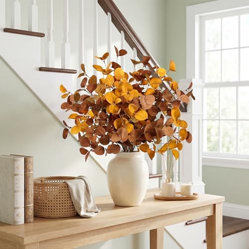 ZIFTY 12Pcs Fall Decor Eucalyptus Stems Picks 26.7" for Home Decorations - Image 5