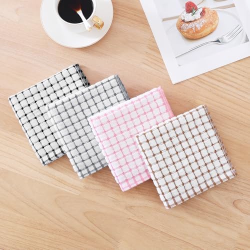 Kitinjoy Cotton 16 Pack Terry Kitchen Dish Cloths, Mix Color - Image 3
