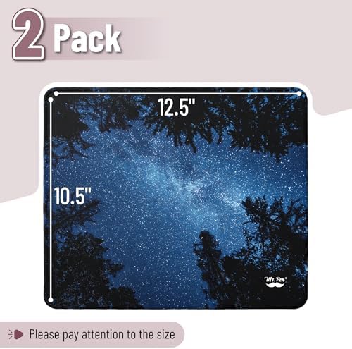 Mr. Pen- Mouse Pad, 12.5"x 10.5", 2 Pack, Night Sky - Image 2