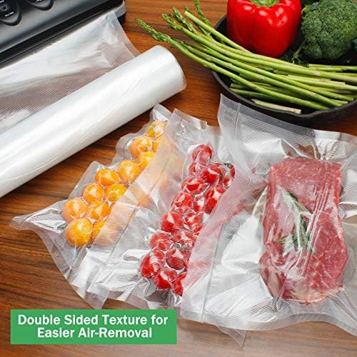 Vacuum Sealer Bags Rolls 2-Pack 11"X50' Commercial Grade BPA Free Double Sides Textured Vacuum Seal Bags Compatible with FoodSaver and Sous Vide Cooking (Total 100 Feet) - Image 3