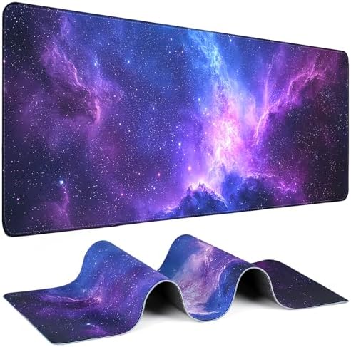Mouse Pad Gaming - Desk Mat for Keyboard and Mouse - Galaxy Space Large Mouse Pad for Desk, Mousepad (31.5 x 11.8inch) with Non-Slip Base, Desks Pad Mat for Gaming, Office and Home by Unknown