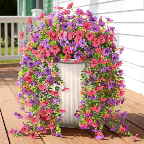 Hommyea Artificial Fake Fall Flowers Plants for Outdoors Mums Home Decor by HommyeaArtificialFlowers