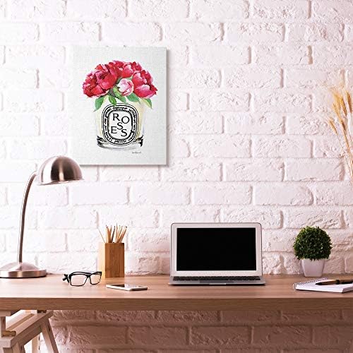 Fashion Designer Rose Floral Still Life, 24 x 30 Inch Canvas Wall Art - Image 3