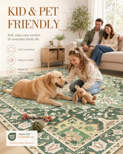 OLANLY 3x5 Washable Accent Rug, Soft Non Slip Carpet for Entryway Bedside - Image 5