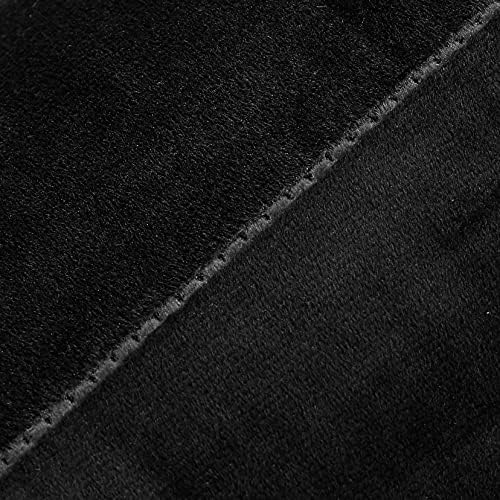 NiNi ALL Black Velvet Throw Pillow Covers 20x20 Pack of 2 Decorative Couch - Image 5