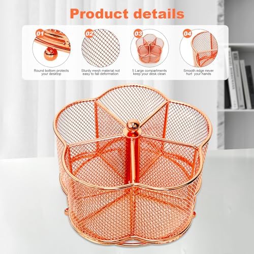 Pen Holder for Desk,360 Degree Rotating Pencil Holder Organizer - Image 4