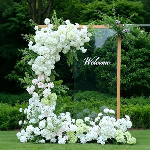 White Hydrangea Artificial Flowers Bulk, 40 Pcs Faux Hydrangea Flowers Heads, Artificial Fake Silk Hydrangea Flowers with Stems, White Flowers Artificial for Decoration Wedding Décor - Image 6