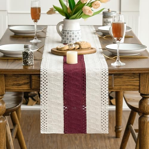 Artoid Mode Red Farmhouse Rustic Christmas Table Runner 12x48 Inch - Image 2