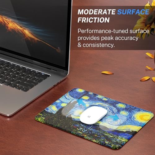 MROCO Essential Office & Gaming Mouse Pad, 8.5 x 11 Inch, Starry Night - Image 2