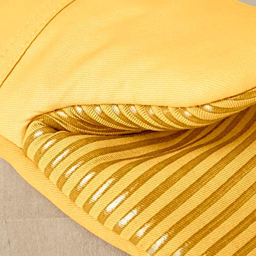 KitchenAid Beacon Two-Tone Non-Slip Oven Mitt Set, Majestic Yellow, 5.75"x13", 2 Piece - Image 3