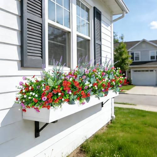 Hrobek Fake Artificial Flowers for Outdoors Faux Plants Outside Indoor - Image 4