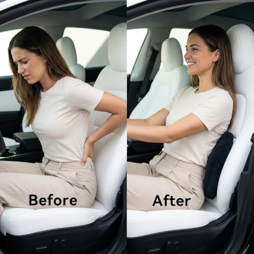 Lumbar Pillows-Lumbar Support Pillow,Chair Pillows-Memory Foam,Black - Image 2