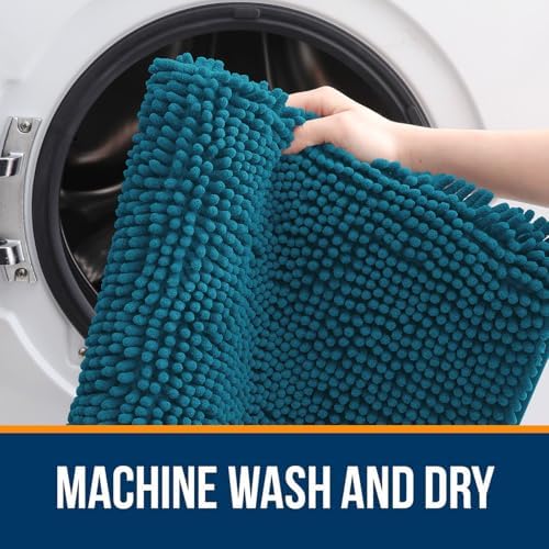 OLANLY Bathroom Rugs 34x21, Extra Soft Absorbent Chenille Bath Rugs - Image 5