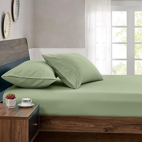 FreshCulture Twin Fitted Sheets, Bulk Pack of 6, Deep Pocket, Soft Microfiber Bottom Sheets for Home, Salons, Hotels, Twin Size Fitted Sheets Only (Sage Green) - Image 6