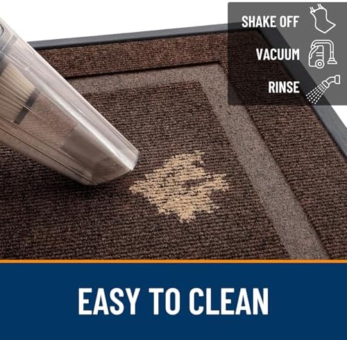 OLANLY Front Door Mat Outside 33x21, All-Season Heavy-Duty Rubber Doormat - Image 6