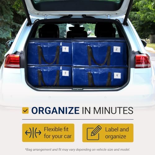 Reli. Moving Bags Heavy Duty (4 Pack) Blue Extra Large Totes - Image 4