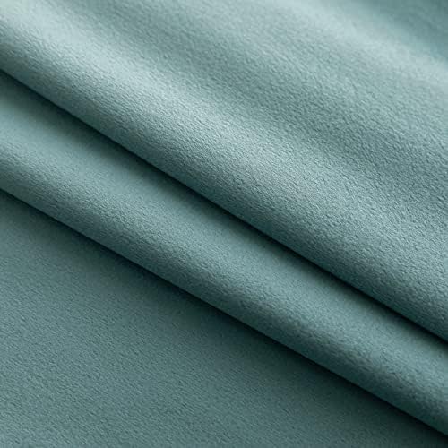 NiNi ALL LightBlue Velvet Throw Pillow Covers 18x18 Pack of 2 Decorative - Image 4