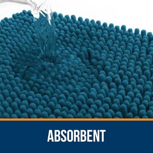 OLANLY Bathroom Rugs 34x21, Extra Soft Absorbent Chenille Bath Rugs - Image 4