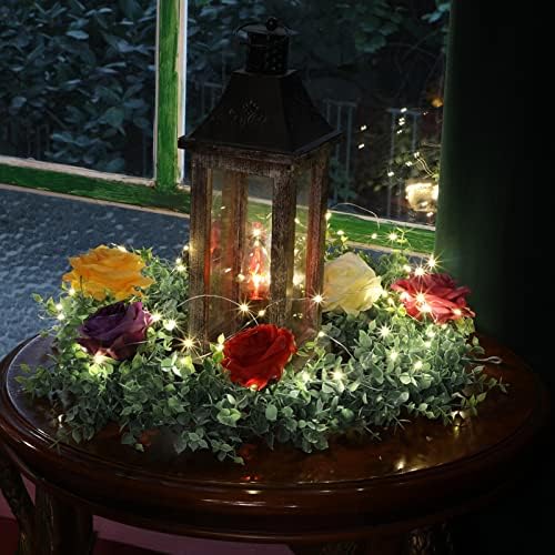 8 Pack Eucalyptus Garland with LED Lights String 48Ft Greenery Garland - Image 6