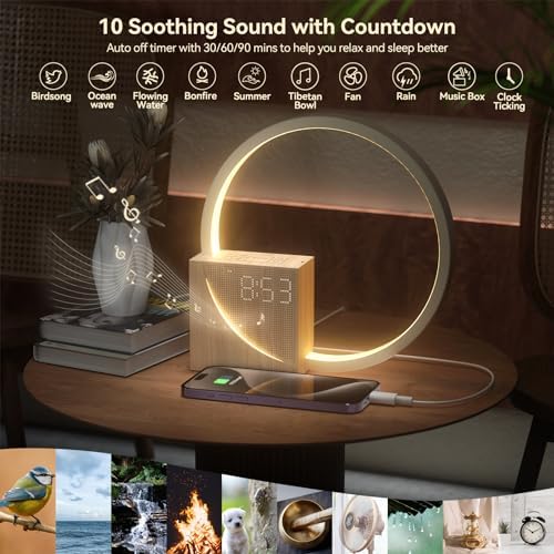 Vivilumens Sunrise Alarm Clock with Sound Machine for Heavy Sleepers Adults - Image 4