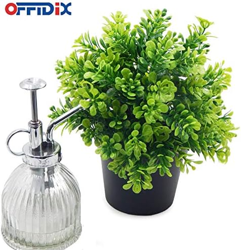 OFFIDIX Artificial Plastic Plants with Pots, Fake Plastic Eucalyptus Plants for Home Office Decoration, Small Faux Plastic Plants for Indoor Decor - Image 5
