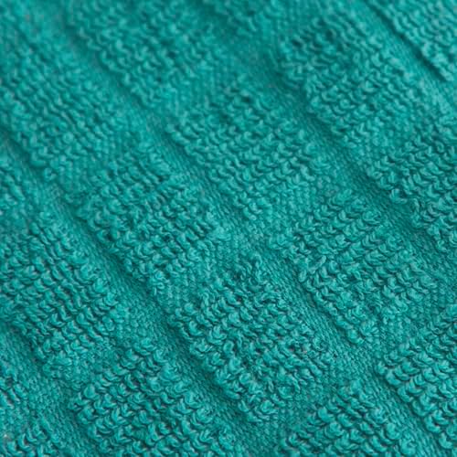 Ritz Premium Kitchen Towel and Dish Cloth Value Set: Highly Absorbent, Super Soft, Long-Lasting, 100% Cotton Checked and Solid Hand Towels, Tea Towels, Bar Towels - 6 Pack, Teal - Image 3
