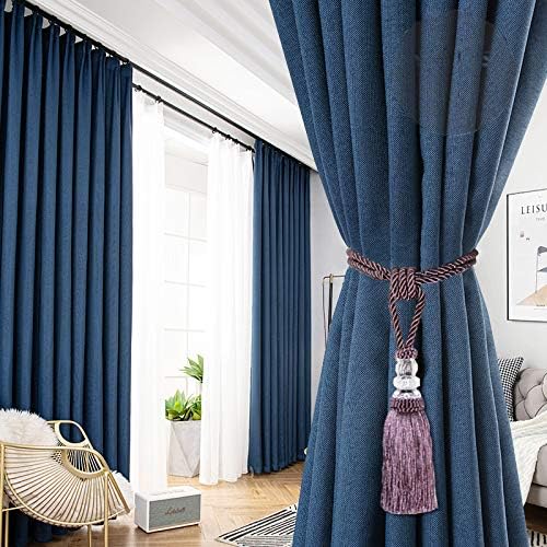 BEL AVENIR 4 Pack Curtain Tiebacks Hand-Woven Holdbacks Tassels Tiebacks - Image 5