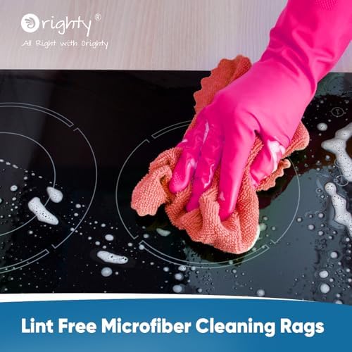 Orighty Microfiber Cleaning Cloths, 75 Sheets Shop Towels, Reusable Paper Towels Shop Rags, Washable Microfiber Towel Roll Cleaning Rags for Cars, House, Kitchen, 11.5’’ x 11.5’’, Red - Image 6