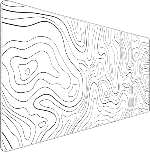 Large Mouse Pad Big Desk Mat Large Office Desk Pad, Black Line by CustomerFirstServiceFirst