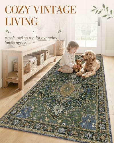 OLANLY 2x3 Washable Small Rug Non Slip Indoor Door Mat for Entryway Bedside - Image 3