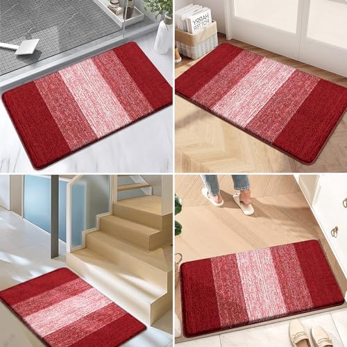 Kitinjoy Indoor Outdoor Door Mat, 32x20 Non-Slip Dirt Trapper Doormats - Image 6