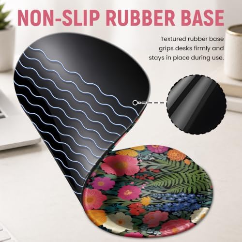 Ergonomic Mouse Pad with Wrist Rest, Gel Wrist Support, Butterfly - Image 5